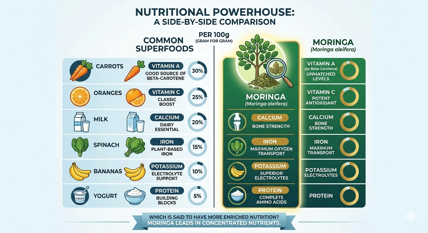 MORIPURE Nutritional Comparison