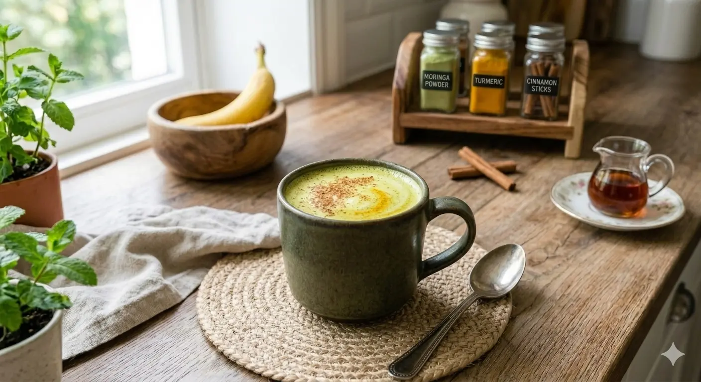 Golden Moringa Latte